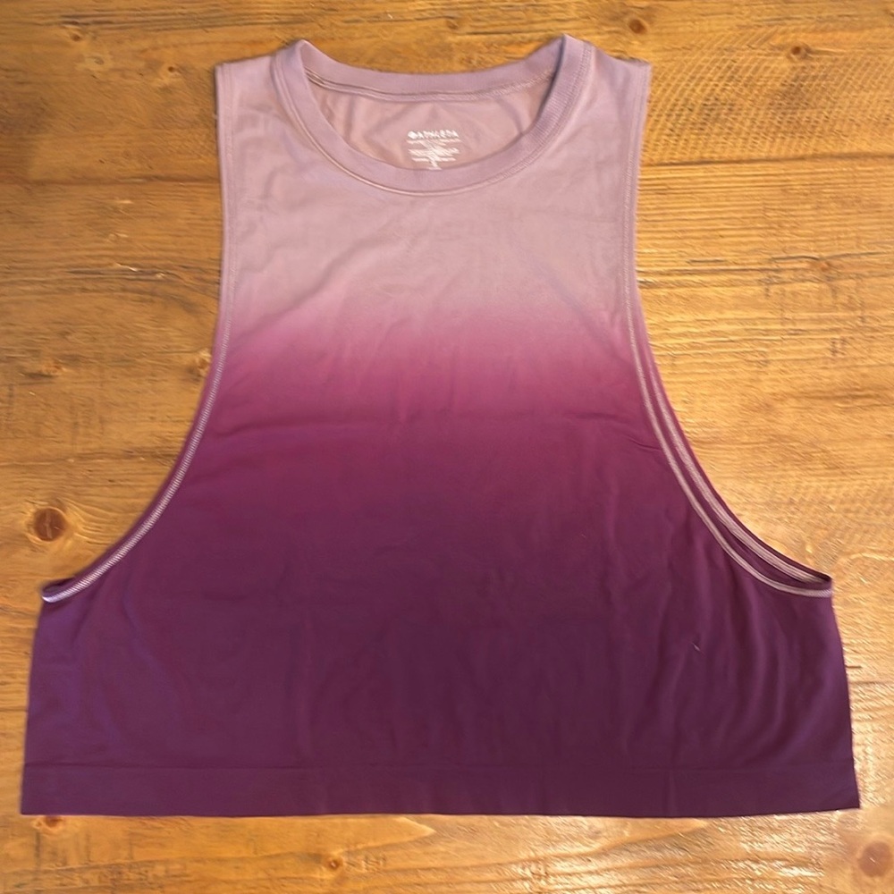 Athleta Ombré mineral wash crop tank